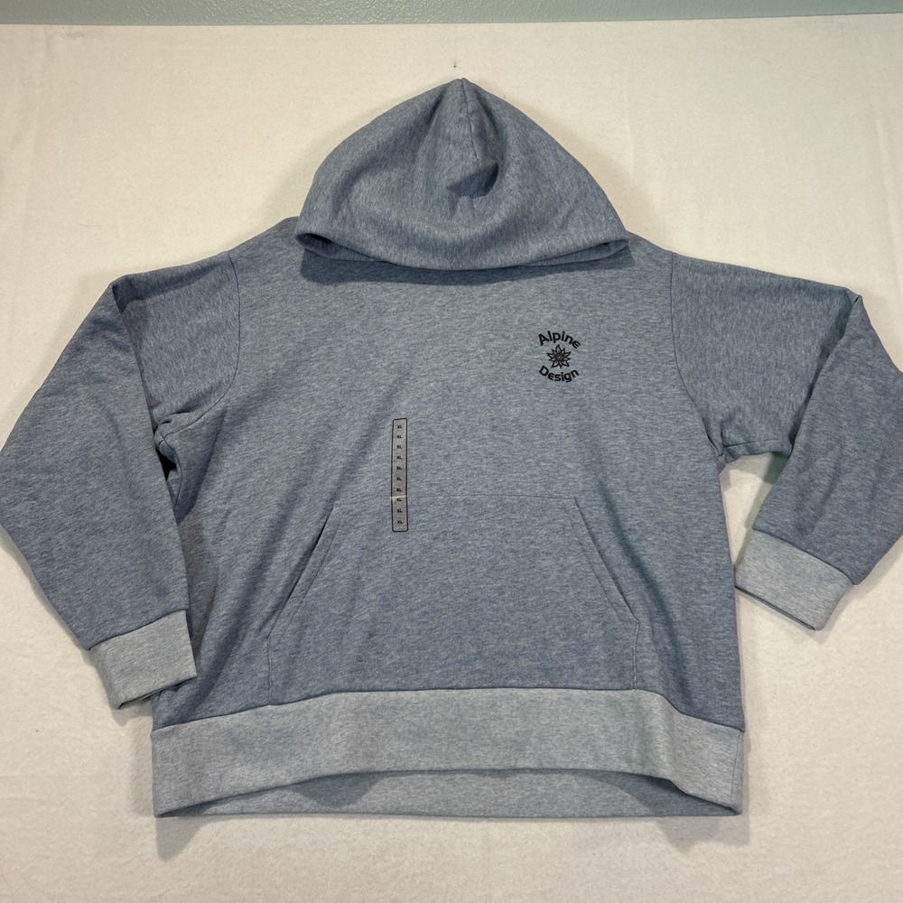 Alpine Design Womens Hike Hoodie Serene Blue Heather XL Pullover ADW24600H